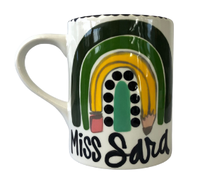 Mission Viejo Green Rainbow Mug