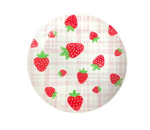 Mission Viejo Strawberry Plaid Plate