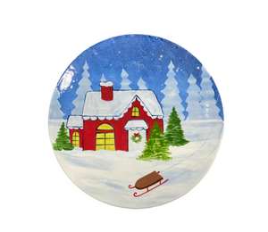Mission Viejo Christmas Cabin Plate