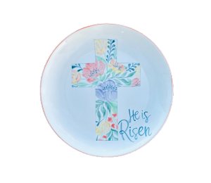 Mission Viejo Floral Cross Plate