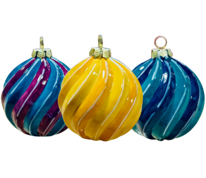 Mission Viejo Jewel Toned Spiral Ornament