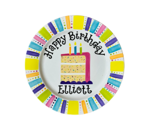 Mission Viejo Birthday Cake Plate
