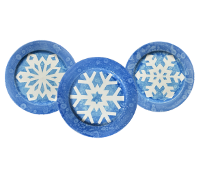 Mission Viejo Paper Snowflake Plate